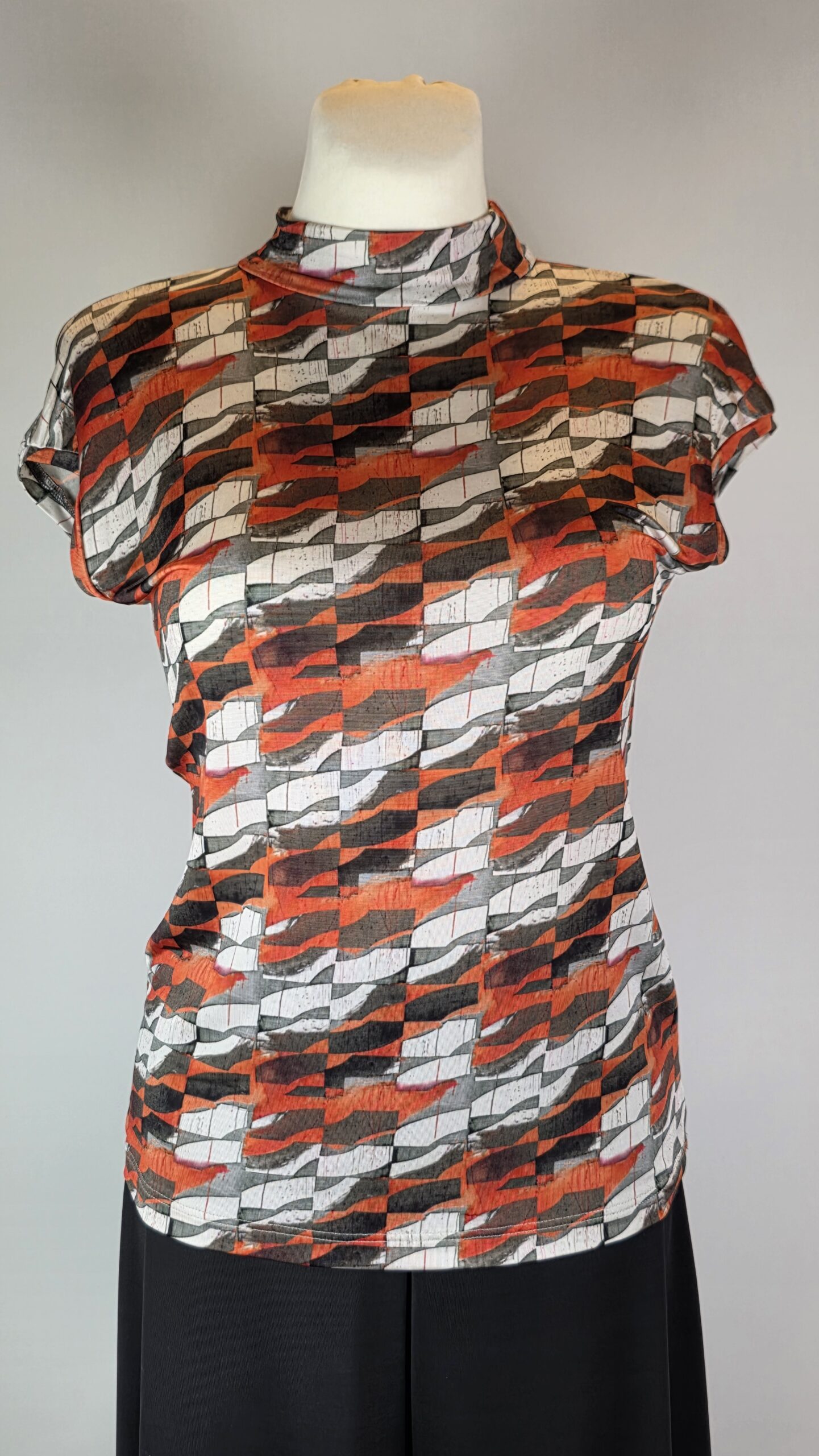 Shirt mit Stehkragen